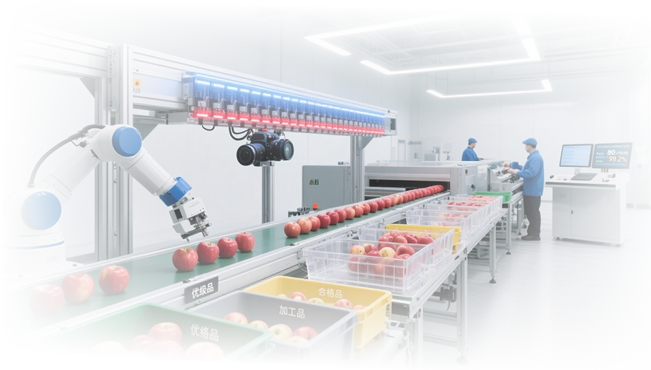 农业数字管理软件生产加工分选管理示意图