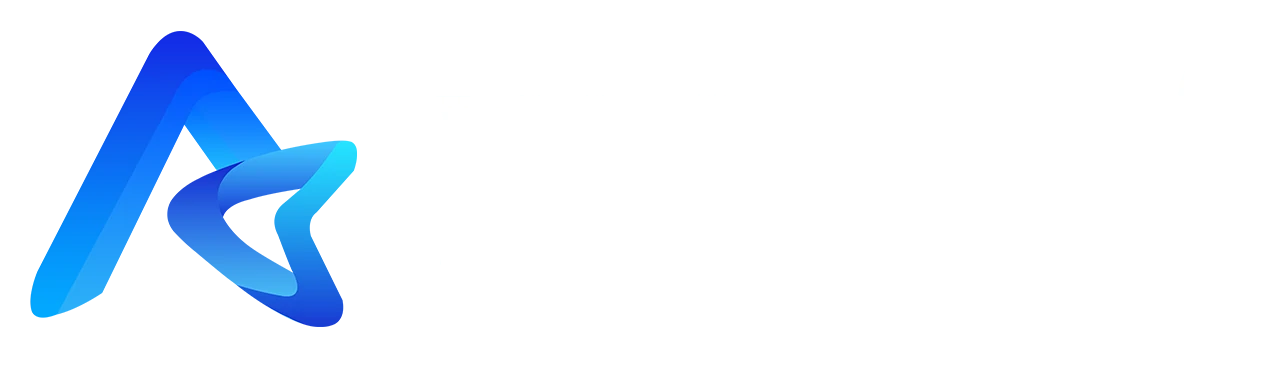 蓝白色的遨智云冷库管理软件品牌商标